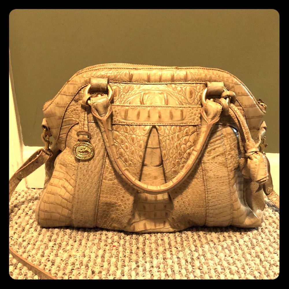 Rare Vintage Rose Brahmin Leather Satchel! EUC